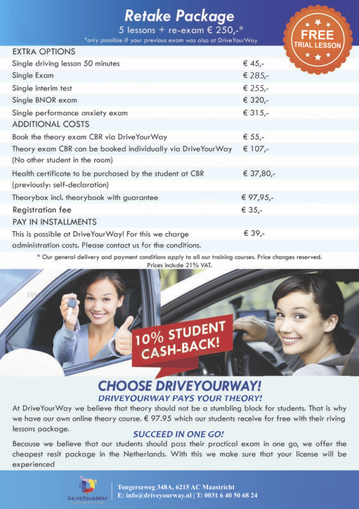 driving school lessons maastricht